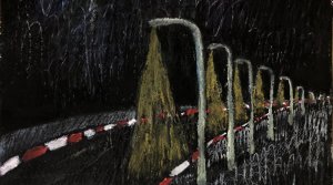 ללא כותרת, 2023, פנדה ועיפרון על נייר, 21x29.7 ס״מ, דריה שושני - cover