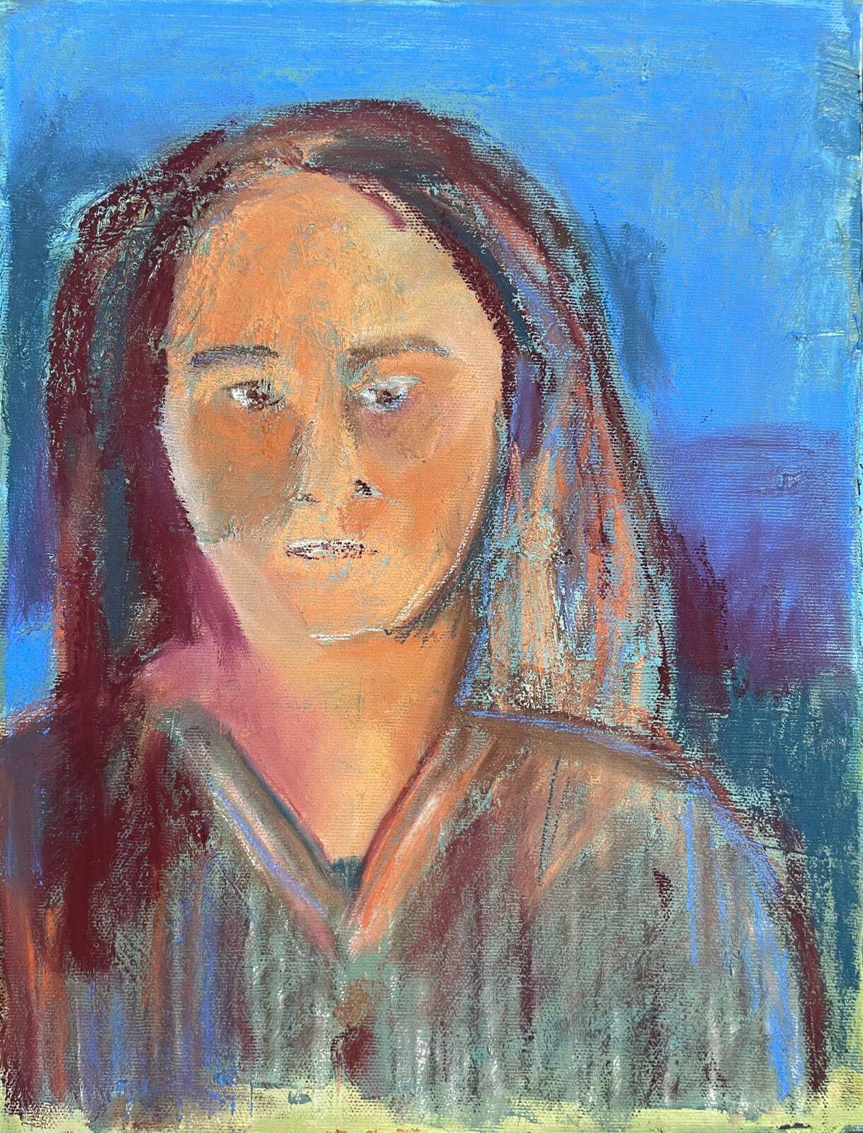 בסטודיו, oil on canvas, 50x30 cm, 2025