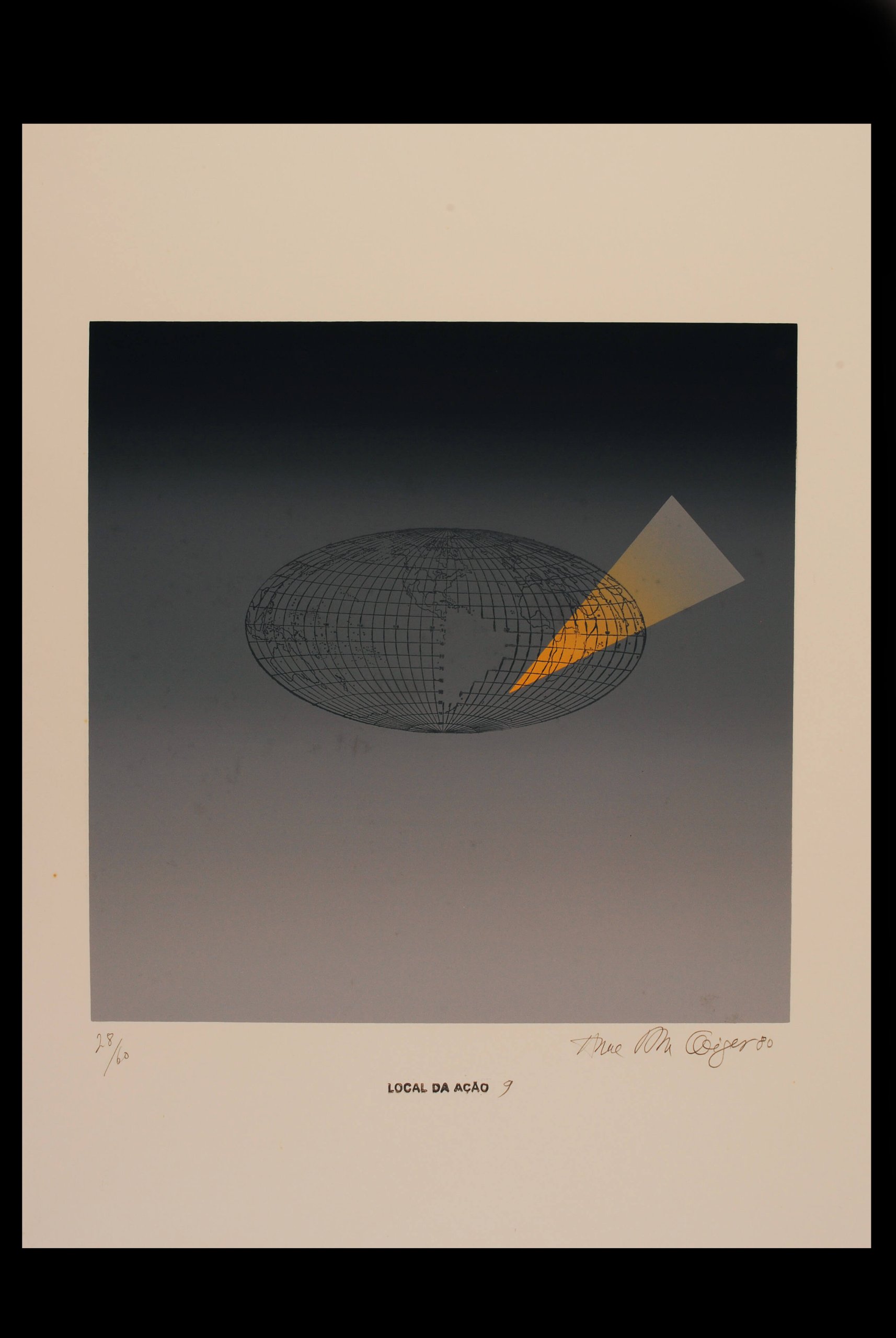 Local da ação n°9 1980 fotogravura em metal e serigrafia 30x30cm_ABG