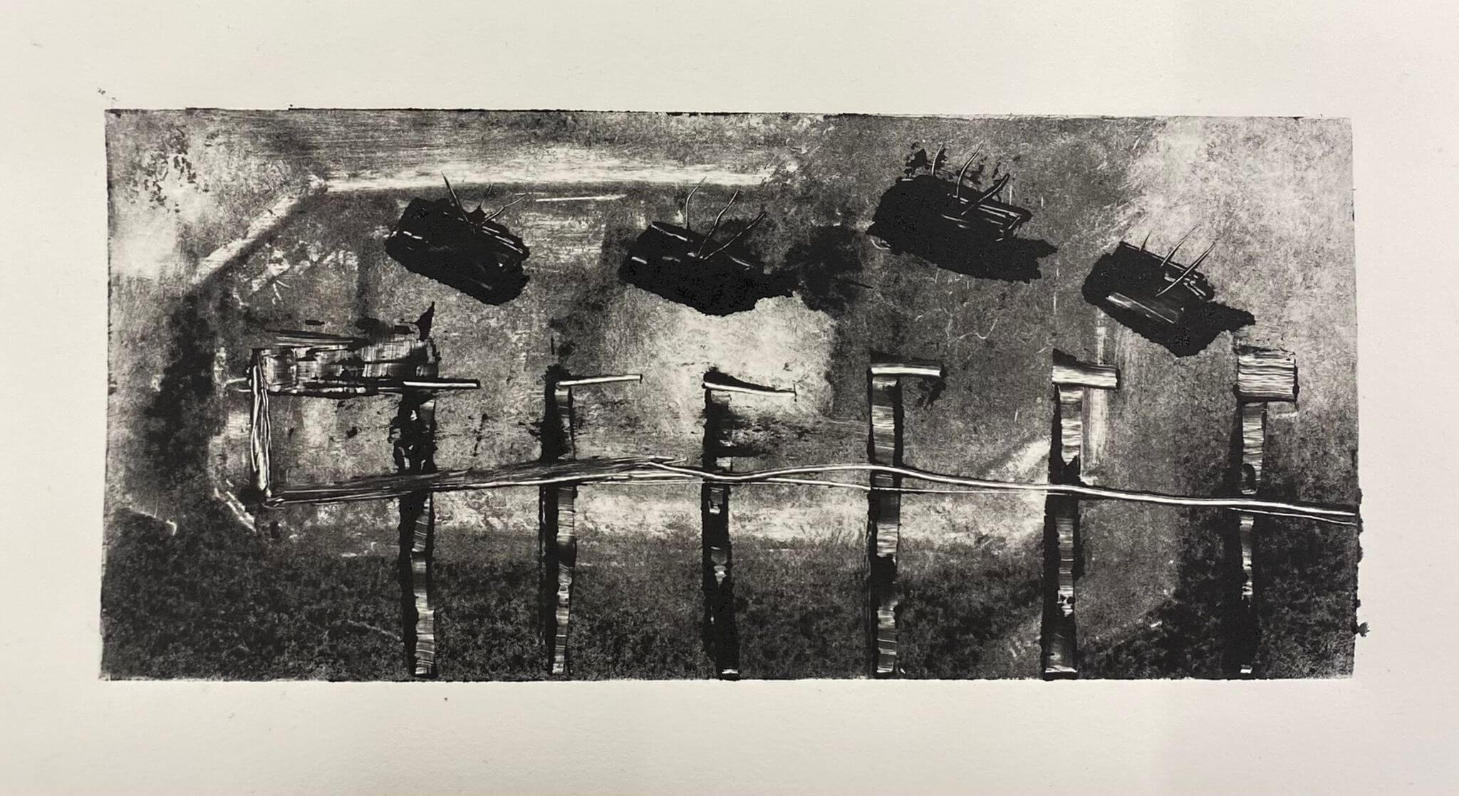 שמיי ארגמן, 2024, הדפס מונוטייפ 230x150