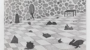 Outside-בחוץעפרון-על-נייר-70X100-סמ2020-1800x1310