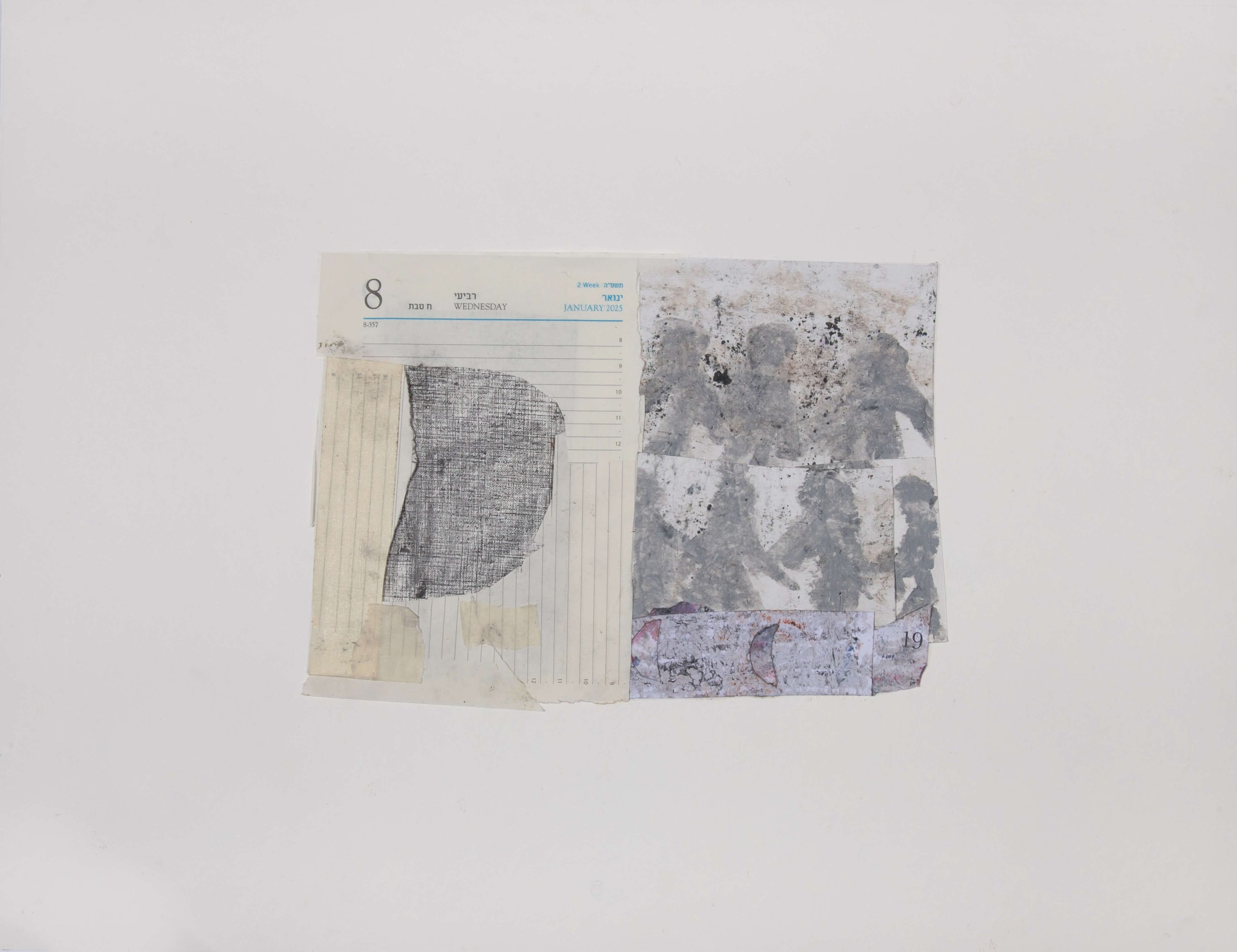 My Progressed Moon, 2026 Collage and drawing on paper My Progressed Moon, 2026 Collage and drawing on paper