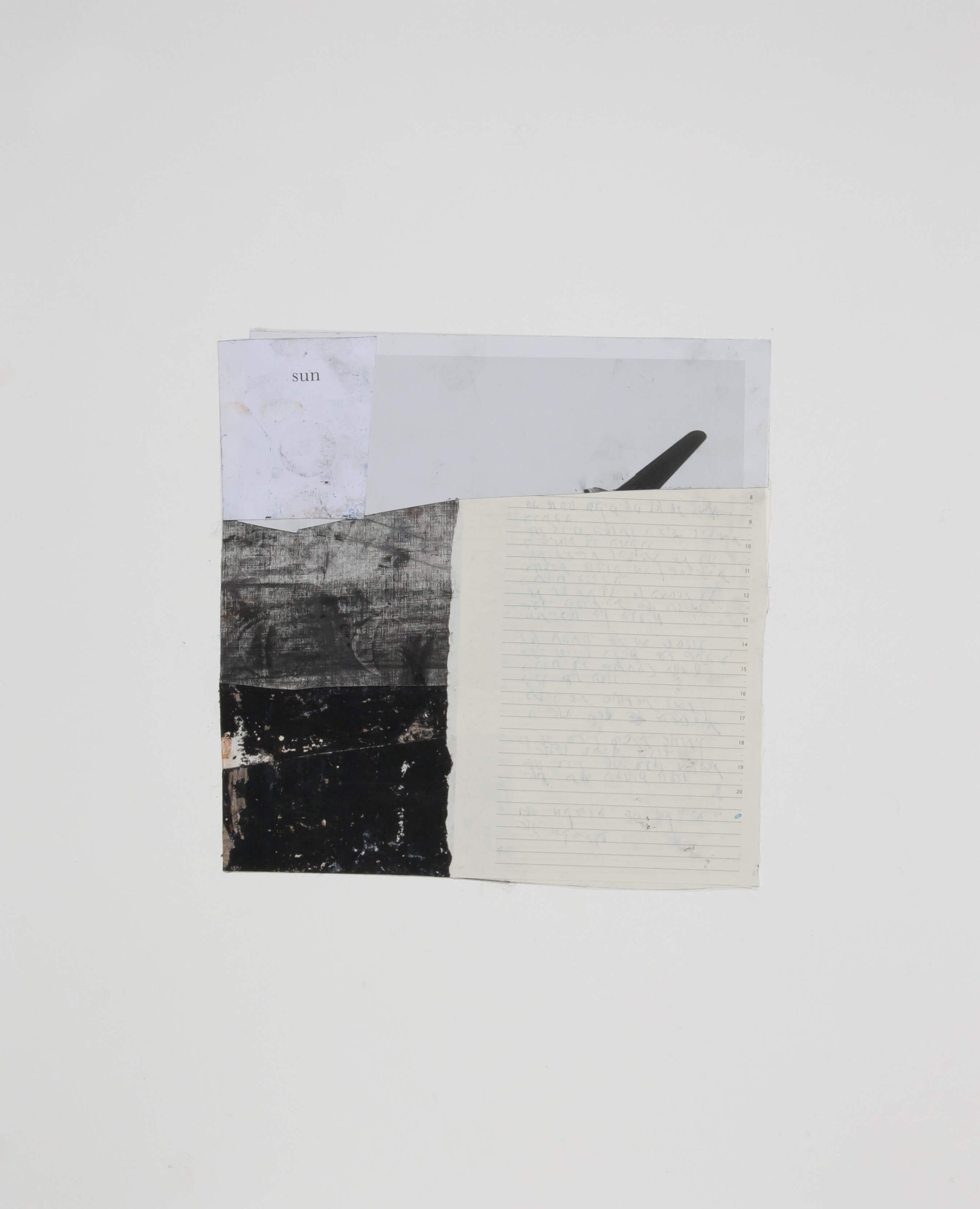 Untitled 43x35 cm, Collage and drawing on paper, 2025 Untitled 43x35 cm, Collage and drawing on paper, 2025