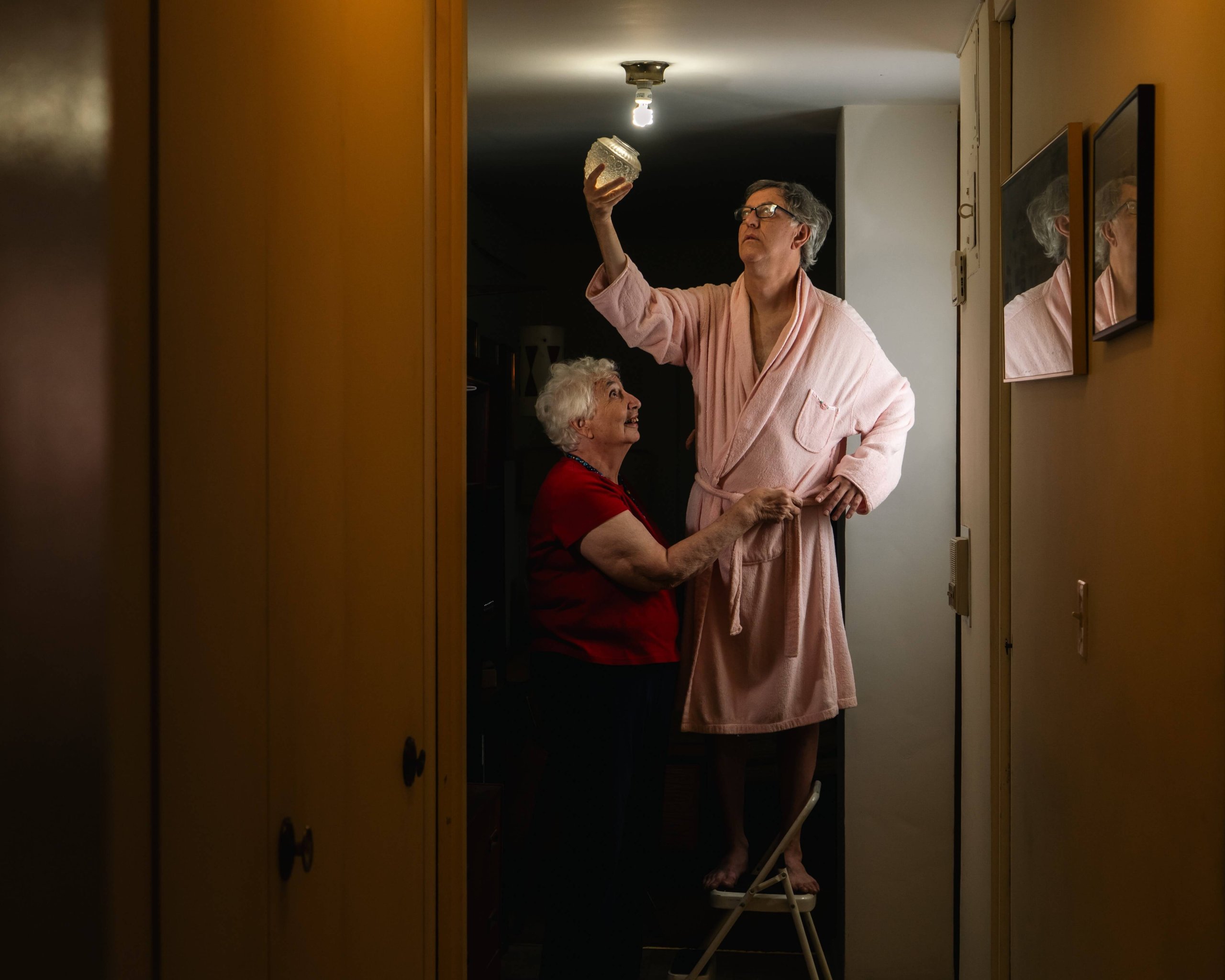 Changing the Lightbulb, Archival pigment print, variable dimensions Changing the Lightbulb, Archival pigment print, variable dimensions