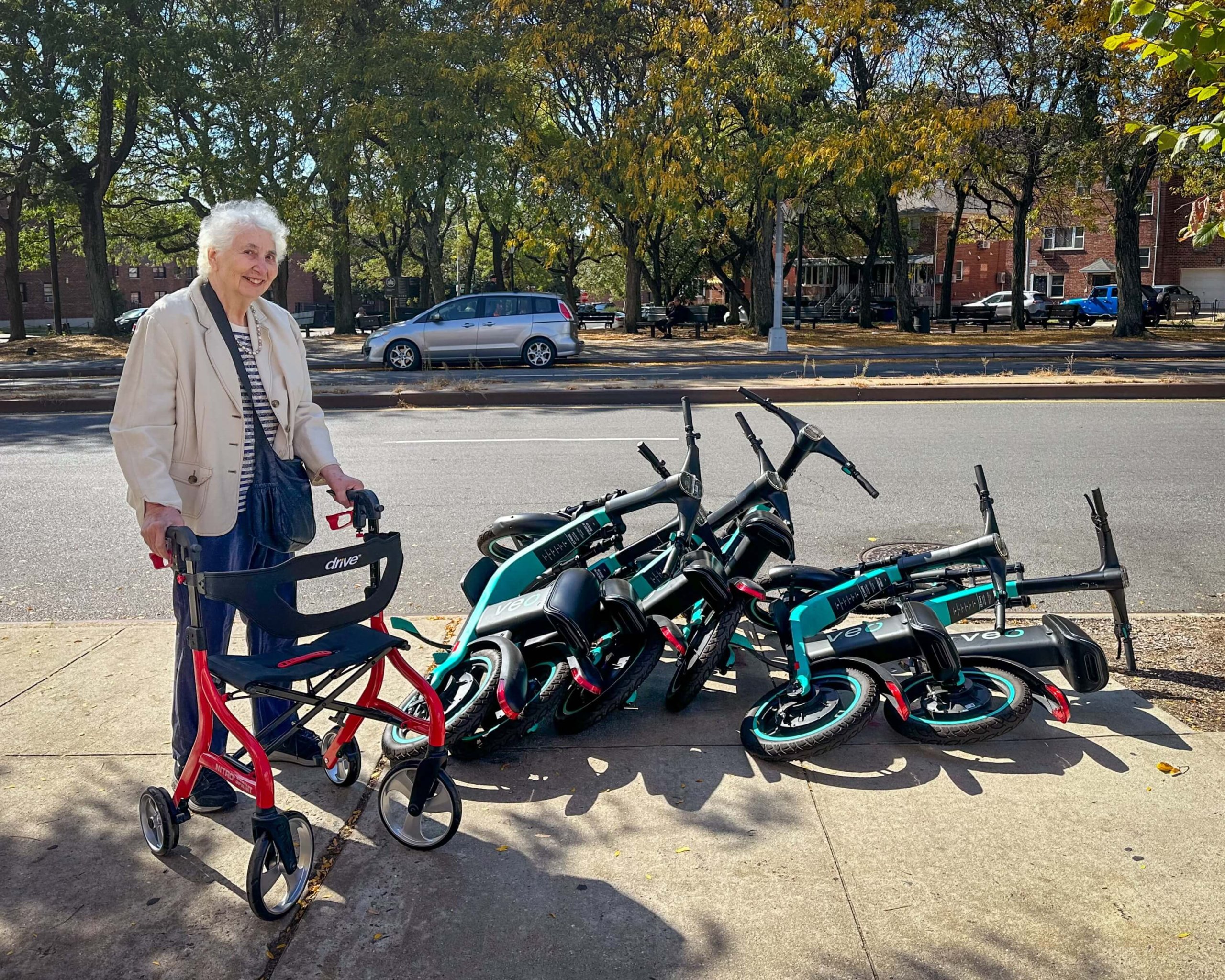 Walker and Bicycles, 2025. Archival pigment print, variable dimensions Walker and Bicycles, 2025. Archival pigment print, variable dimensions
